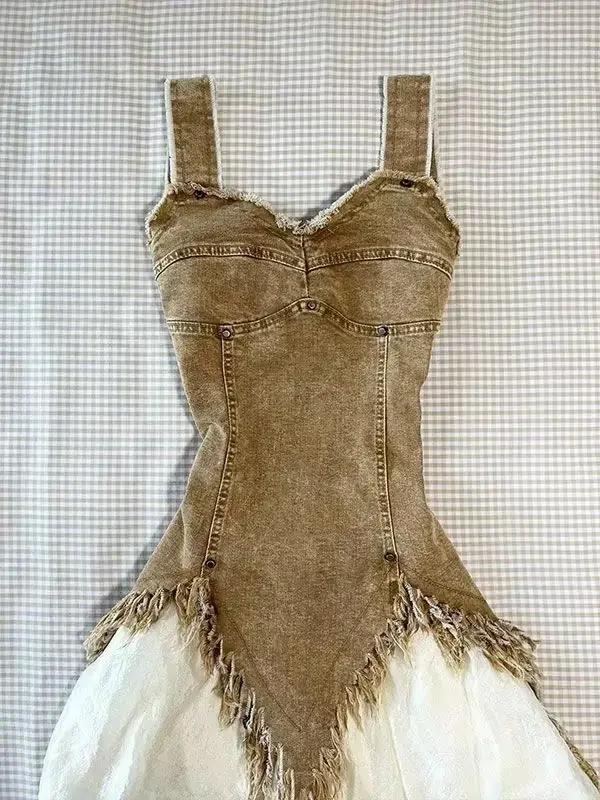 Jupe courte en denim pour filles