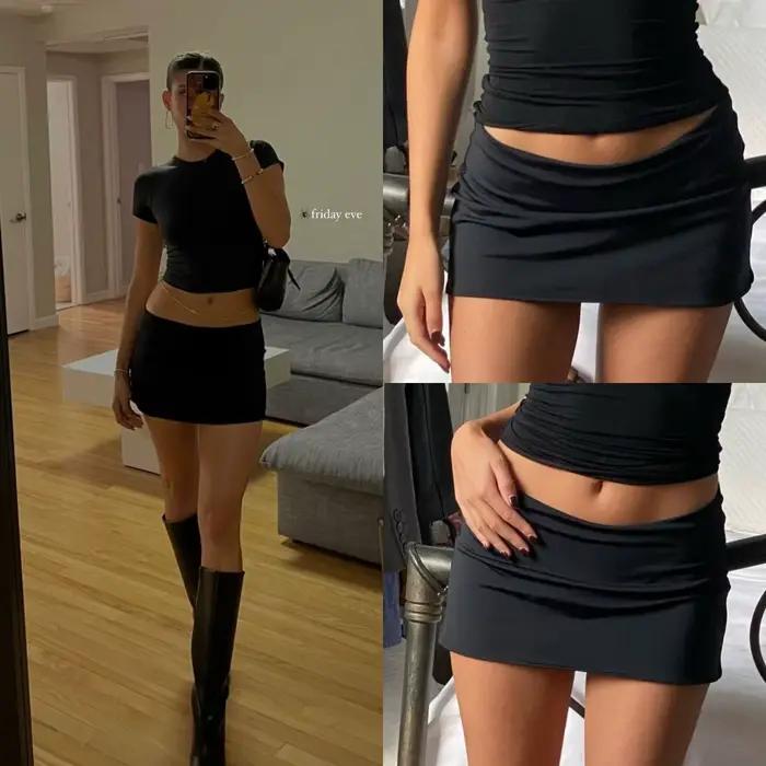 Jupe-culotte noire Guz