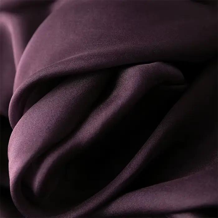InjSkirt-Jupe longue violette avec double doublure pour femme, vêtement de plage d'été, grand ourlet, couleur unie, 100%, MM795