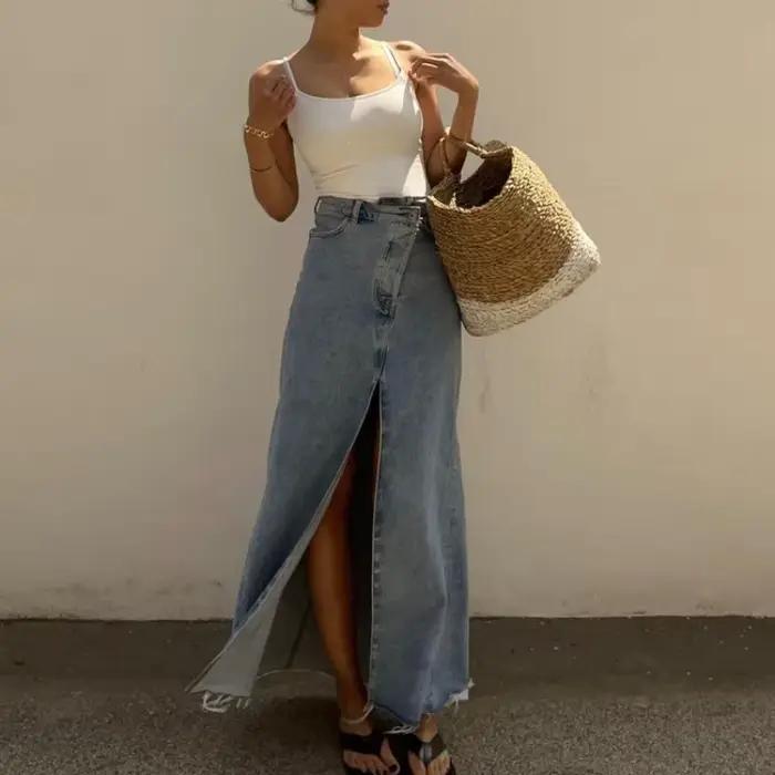 Jupes en jean vintage pour femmes