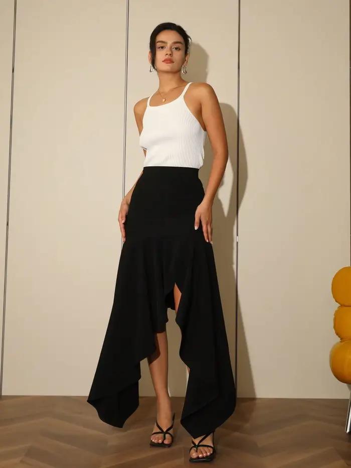 Jupe taille haute pour femme