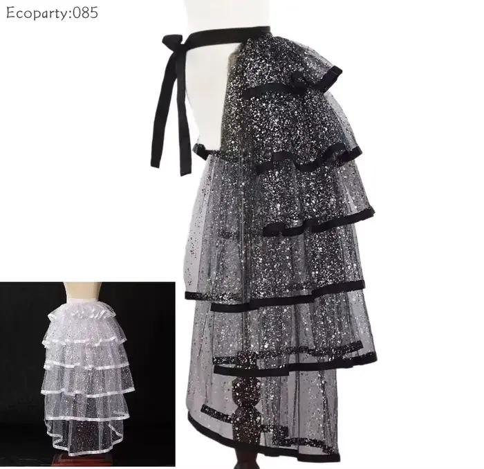 Jupe en tulle gothique sexy style steampunk à nouer