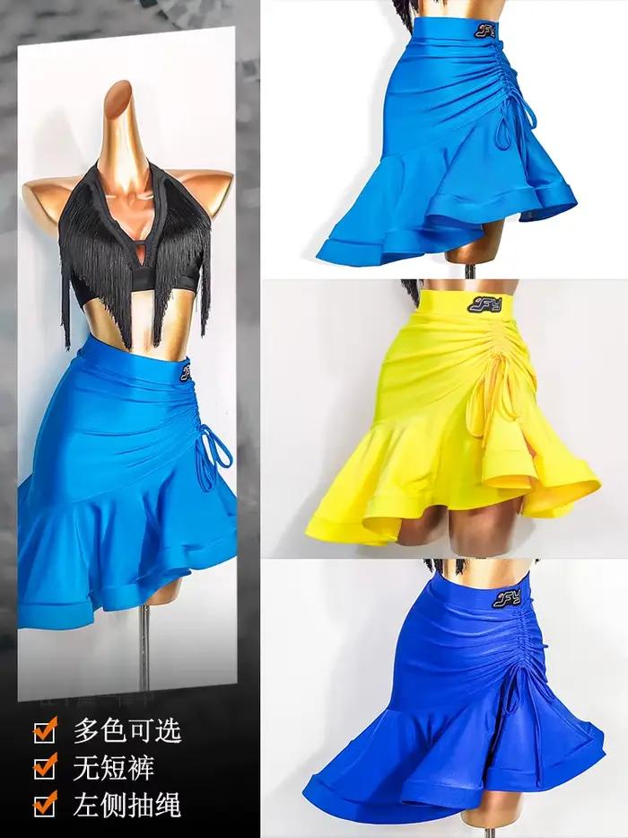 Jupe en arête de poisson colorée et Sexy