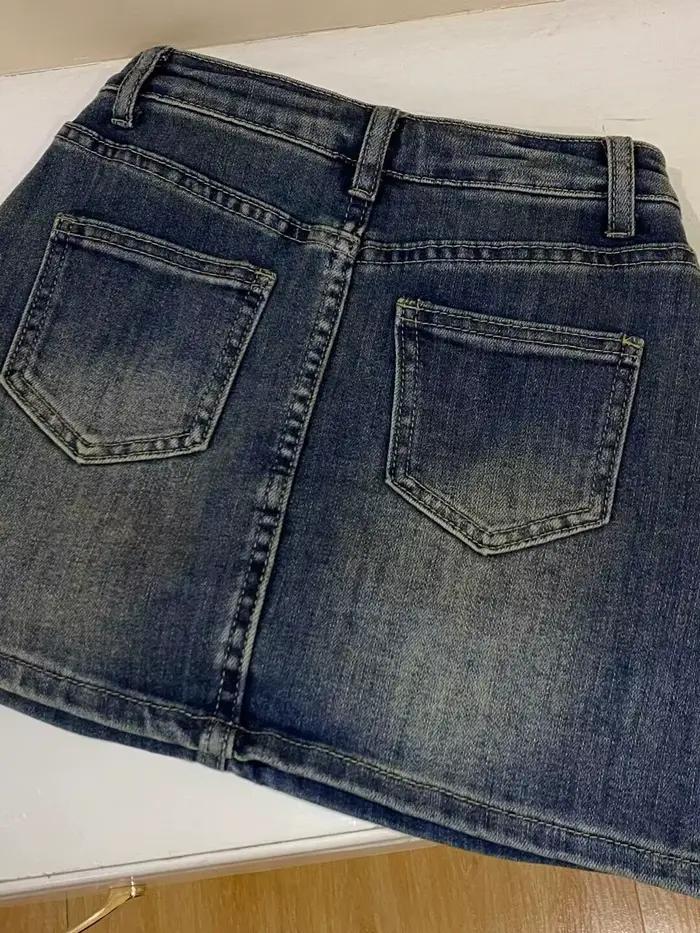 Nouvelle jupe mini en jean printemps-été 2026 pour femme