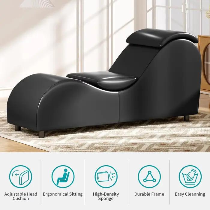 Chaise longue de yoga ergonomique incurvée de 60 pouces pour adultes, idéale pour les étirements, la relaxation, les exercices en intérieur et le repos quotidien