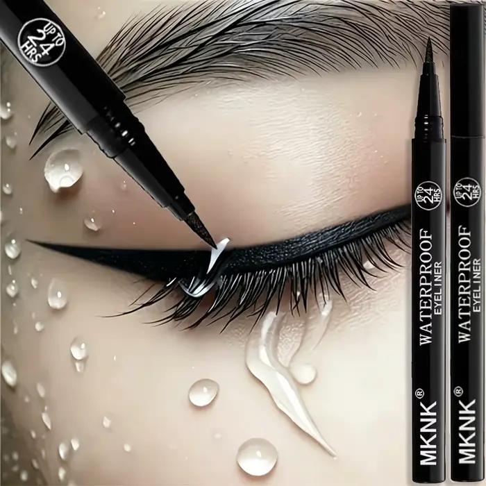 Eyeliner liquide pour maquillage des yeux, longue durée, imperméable, ne se décolore pas, outils de maquillage de beauté, séchage rapide, sans effet halo, cosmétiques