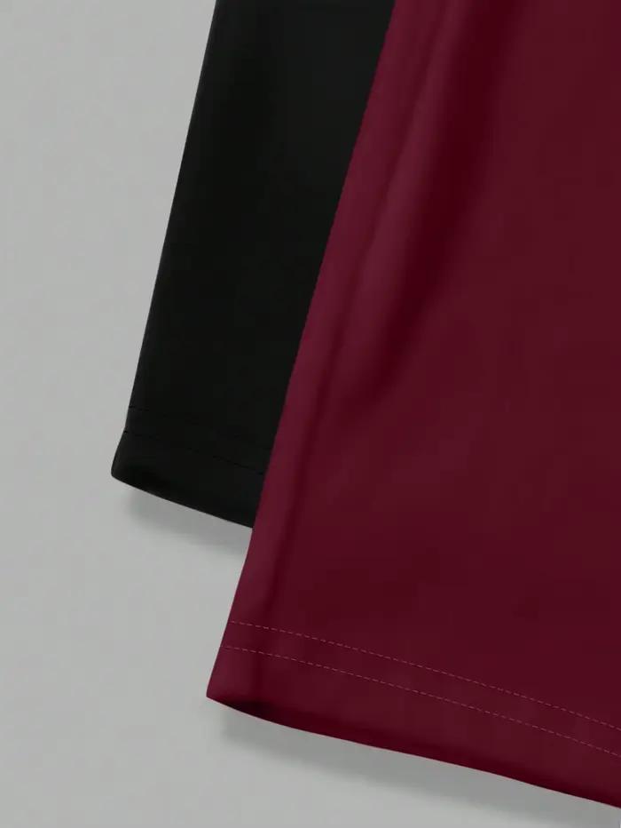 Ensemble jupe mini moulante taille haute 2 pièces pour femmes grandes tailles