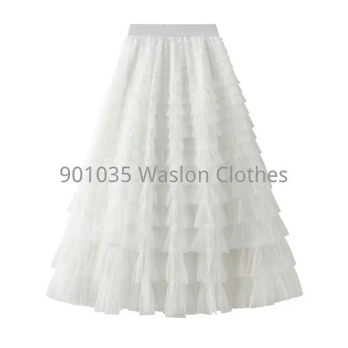 Jupe en maille de tulle pour femme