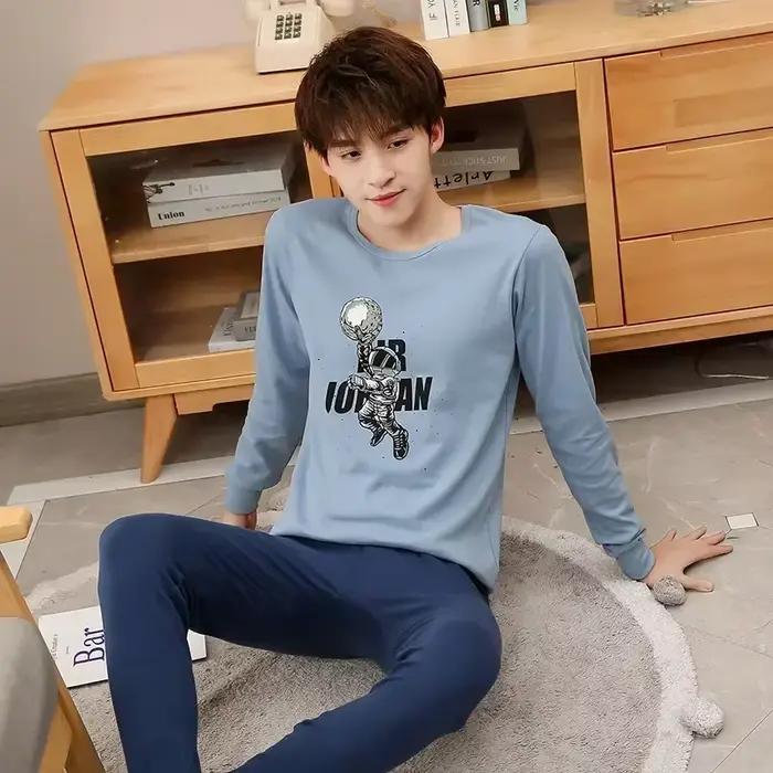 Pyjamas pour adolescents manches longues 100% coton Pyjamas grands enfants vêtements ensembles enfants vêtements de nuit pour garçons Pyjamas pour filles 10 12 14 16 ans