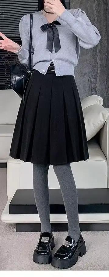 Jupe plissée de Style collégial pour femmes