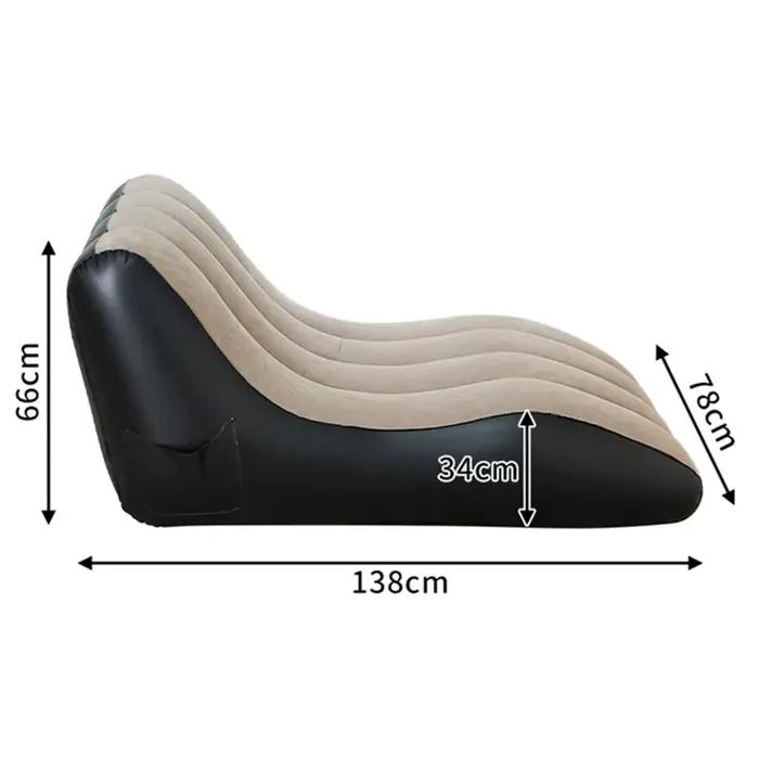Chaise longue gonflable, chaise longue gonflable, canapé à Air de plage, canapé de salon paresseux pour salon intérieur, chambre à coucher, voyage en plein air