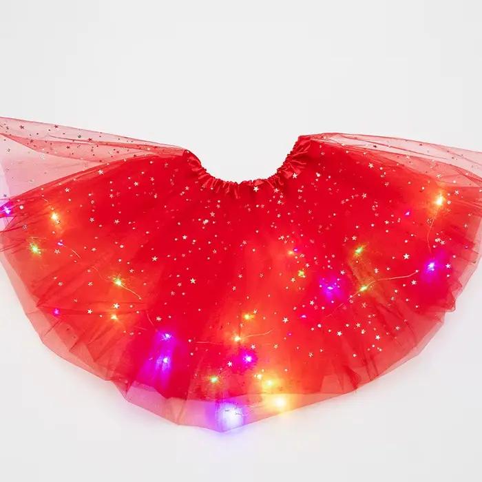 Jupe moelleuse LED lumineuse pour filles