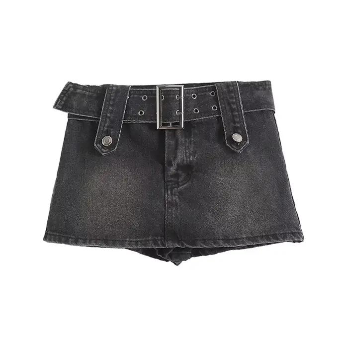 Jupe courte en jean pour femme