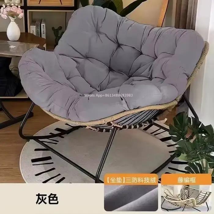 Chaise à bascule extérieure adulte paresseux canapé nid d'oiseau en forme de salon balcon sieste petit appartement rotin tissé Adul chaise à bascule