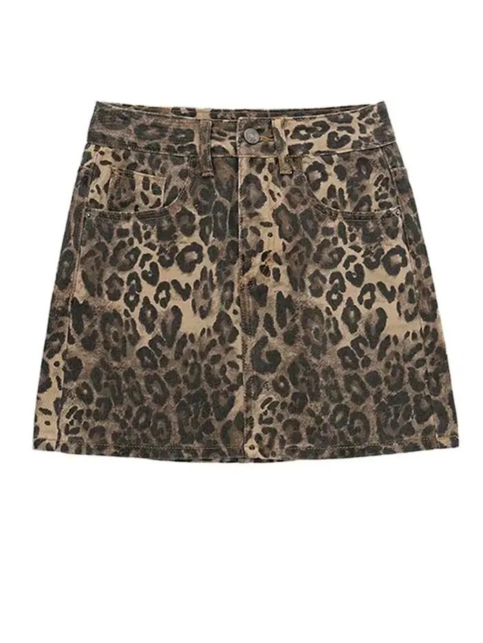 Jupe trapèze imprimée pour femme