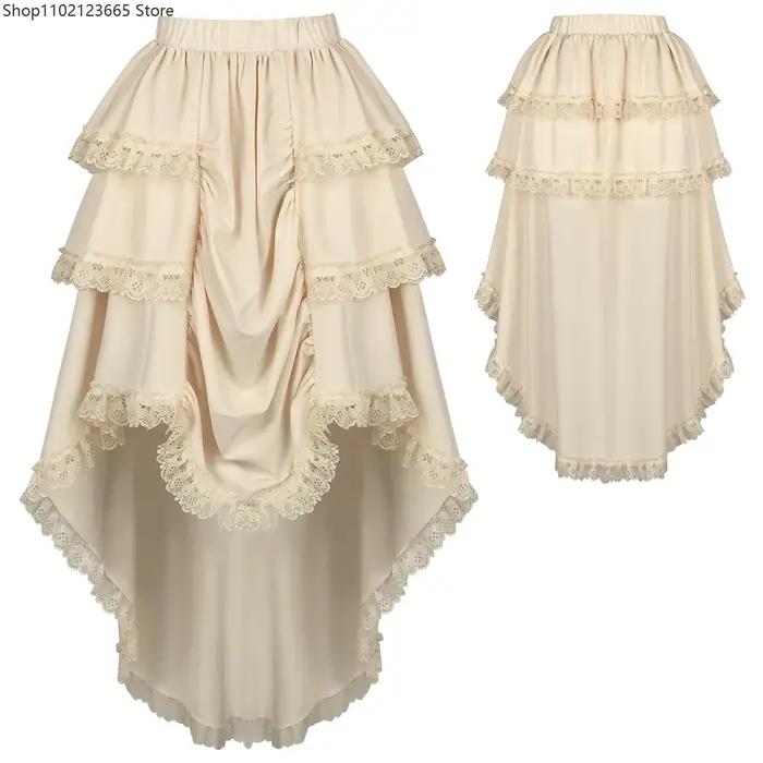 Jupe longue vintage Renaissance pour femme
