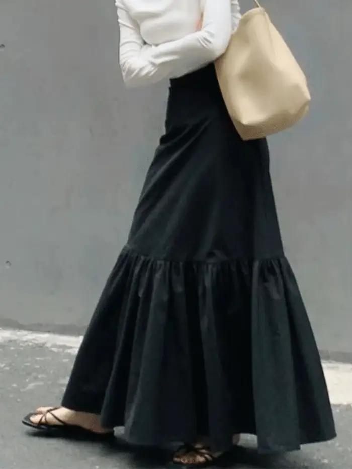 Jupe midi haut de gamme pour femmes