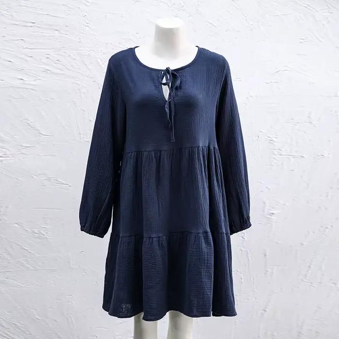 Robe en mousseline 100% coton pour femmes