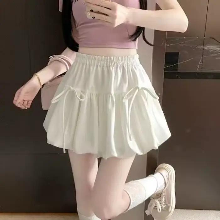 Zjaiss 2026 – Nouvelle jupe mini plissée style ballet avec nœud