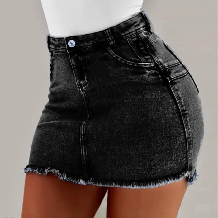 Jupe mini décontractée en polyester pour femmes, design sexy et élégant, ajustement parfait, polyvalente pour toutes les saisons et occasions