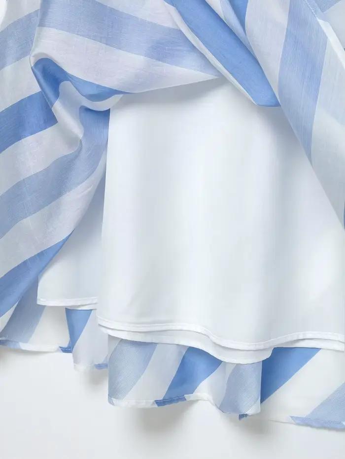 Jupe élégante rayée de marque pour femme