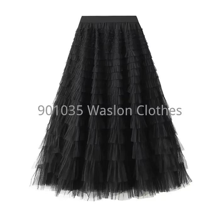 Jupe en maille de tulle pour femme