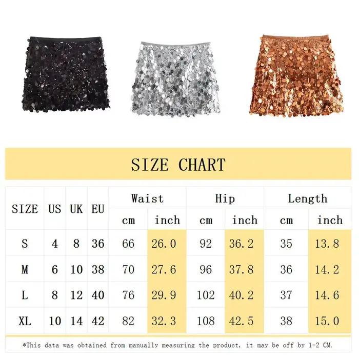 Jupe Mini à Sequins Taille Haute Tendance Polyester Asymétrique pour Festivals de Musique Carnavals Occasions Spéciales