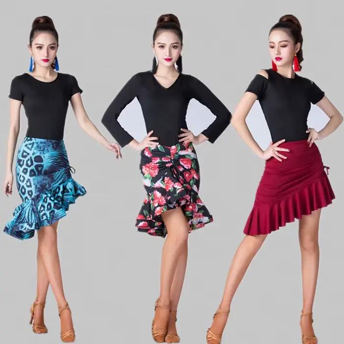 THEEPER Jupe de danse latine pour femme