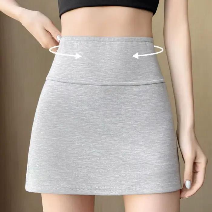 Jupe-culotte trapèze asymétrique pour femme