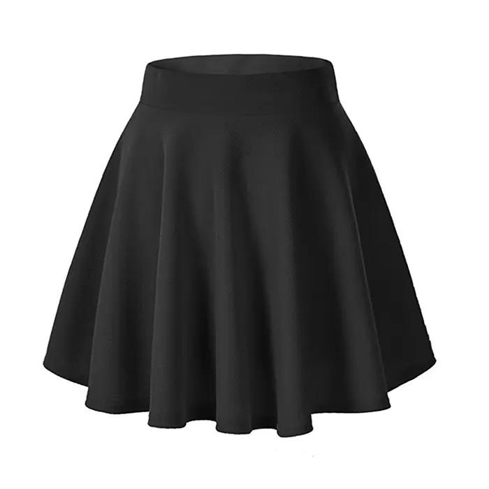 Jupe femmes mode basique Stretch évasé