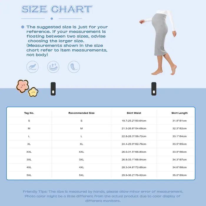 Jupe midi côtelée extensible pour femmes enceintes