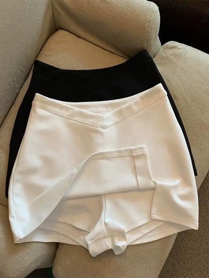 MMobTemperament-Mini jupes taille haute pour femmes