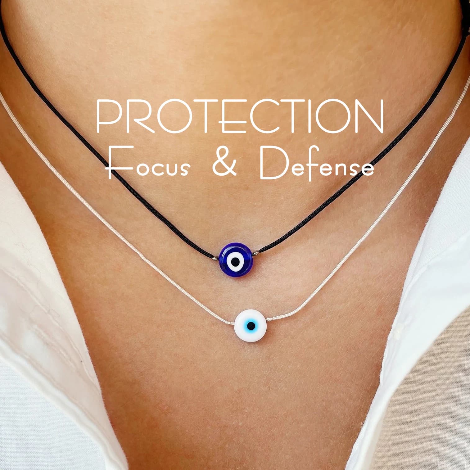 Collier mauvais œil, ras du cou mauvais œil pendentif mauvais œil collier de bijoux faits à la main 