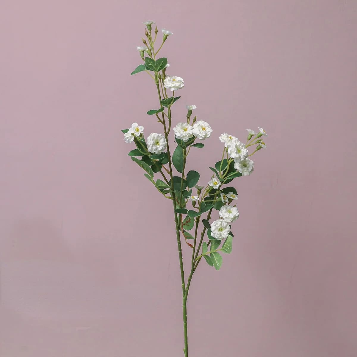 Fleur de simulation de rose longue branche, petite rose, fleur en soie, ornements de fleurs décorati