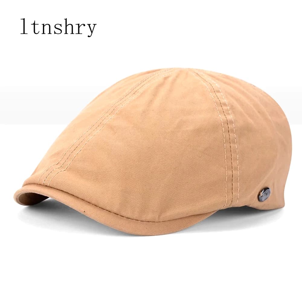 Casquette pour hommes 100% coton visières Simple rétro bérets pour hommes automne hiver nouveau Styl