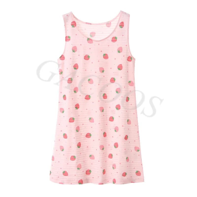 Chemise de nuit en coton à manches longues pour filles, pyjamas pour enfants, robes pour enfants, ad