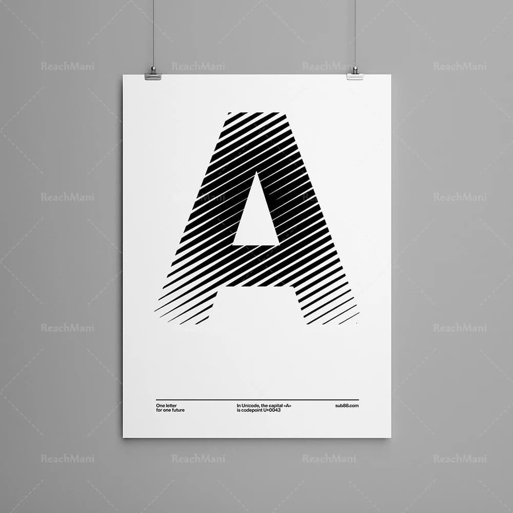 HelLiFIFA Neue, The Letter A, Minimaliste, Affiche Lotus Hi-Fi, Noir et Blanc avseats rayures