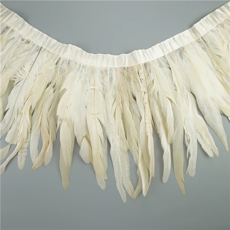 Plumes de queue de coq de 2 mètres, accessoires de couture, franges de Plume colorées, couture de pl