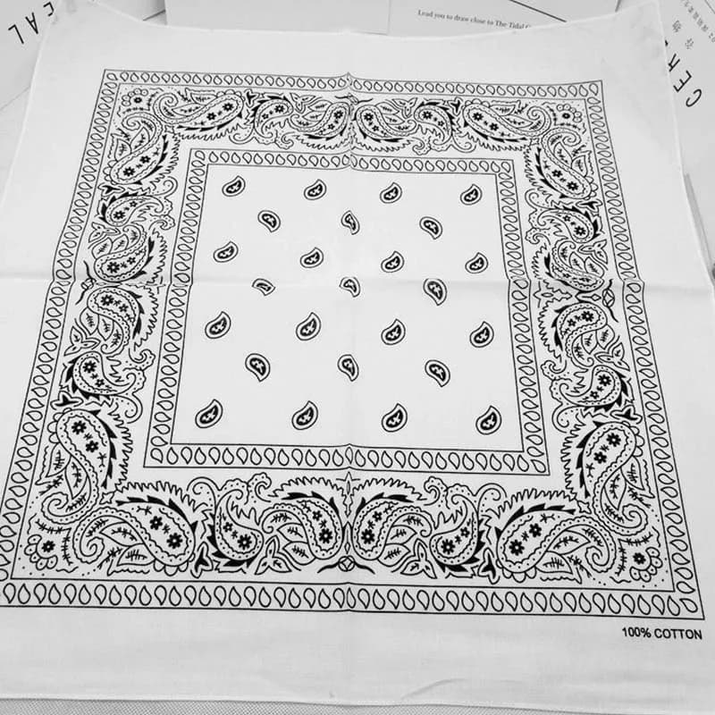 Nouveau dégradé de couleur Hip hop coton Bandana écharpe carré bandeau écharpe cajou turban cadeaux 