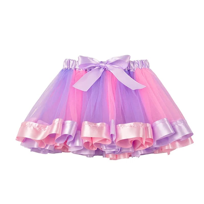 Nouvelle jupe Tutu bébé fille jupes 9M-8T princesse Mini pettijupe fête danse arc-en-ciel Tulle jupe