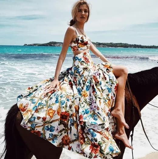 Code surdimensionné 3XL robe 2026 été femmes bohème plage impression robe Sexy soirée élégante Maxi 