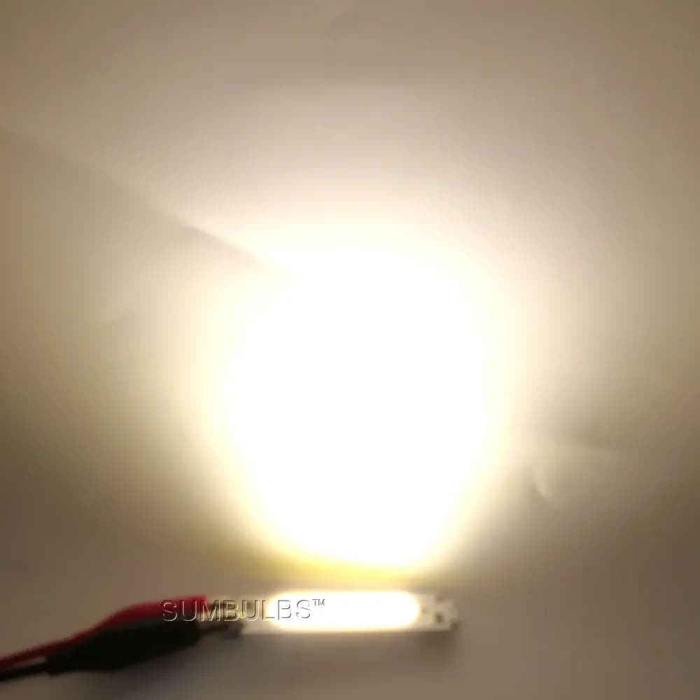 SUMBULBS 60*15mm COB LED ampoule 12V 2W LED Diode puce d'éclairage rouge bleu rose vert jaune blanc 