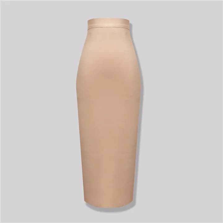 Jupe crayon Sexy, 12 couleurs, 78cm, Beige, noir, bleu, longueur aux genoux, tricotée, élastique, do