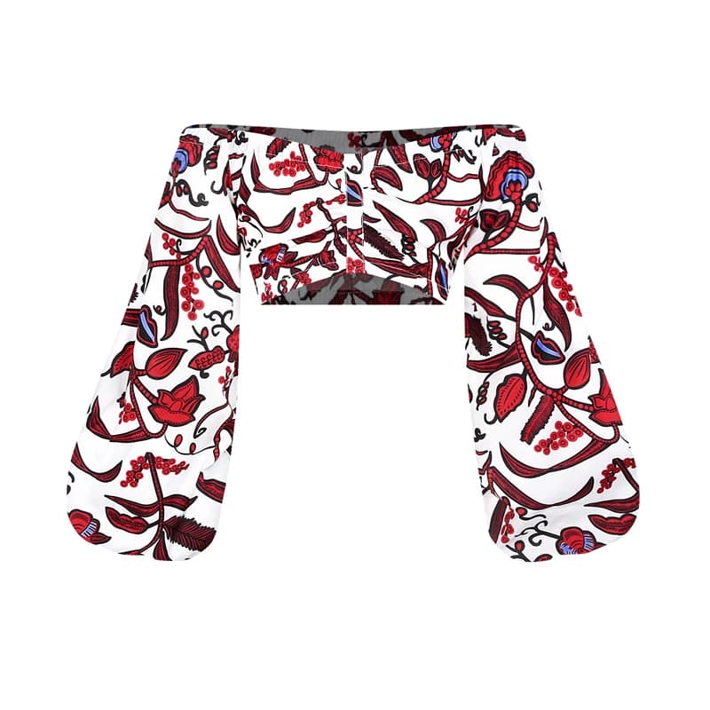 Robe Africaine à Manches sulfpour Femme, Ensemble 2 Pièces, Jupe Fendue Imprimée Dashiki, Vêtement V