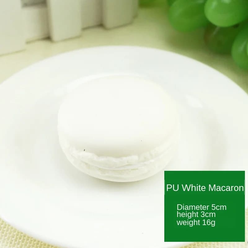 Accessoires de simulation de faux macaron, modèle alimentaire, décoration de dessert, gâteau Él, col