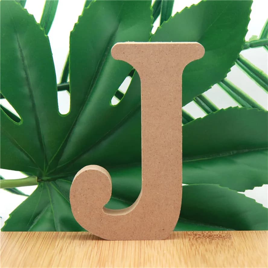 Lettres de l'alphabet en bois de couleur bois, 10cm, bricolage, mot, artisanat d'art, nom debout, De