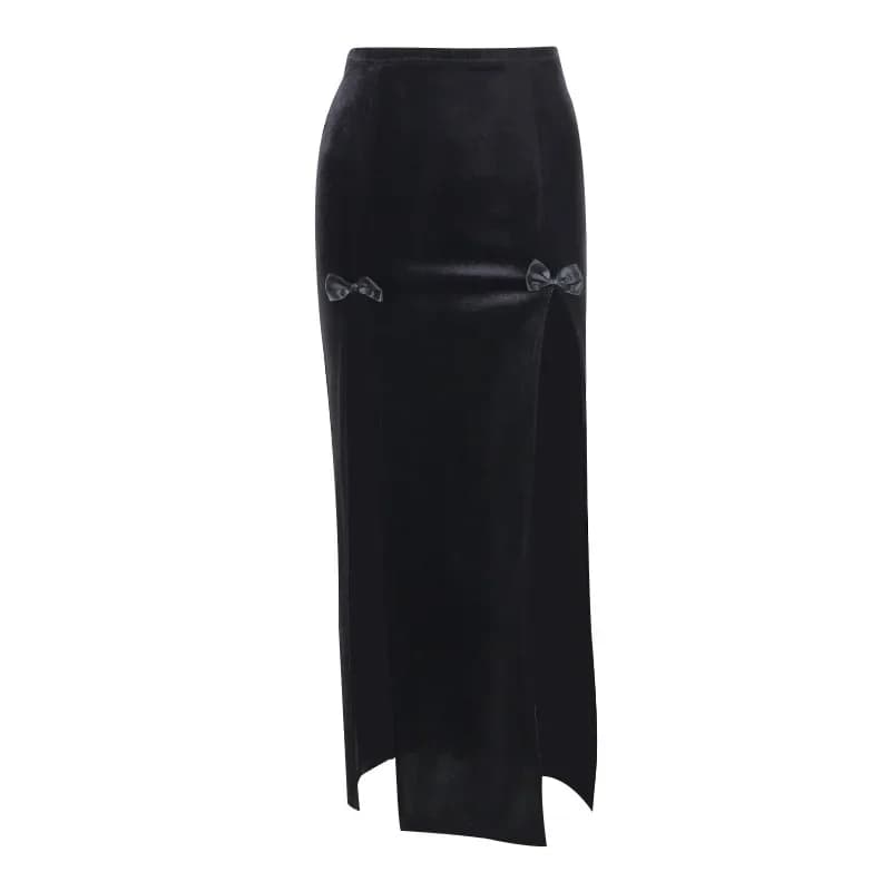 Jupe longue de fête chic pour femme, style punk, nouvelle collection, taille haute, coupe ajustée, a