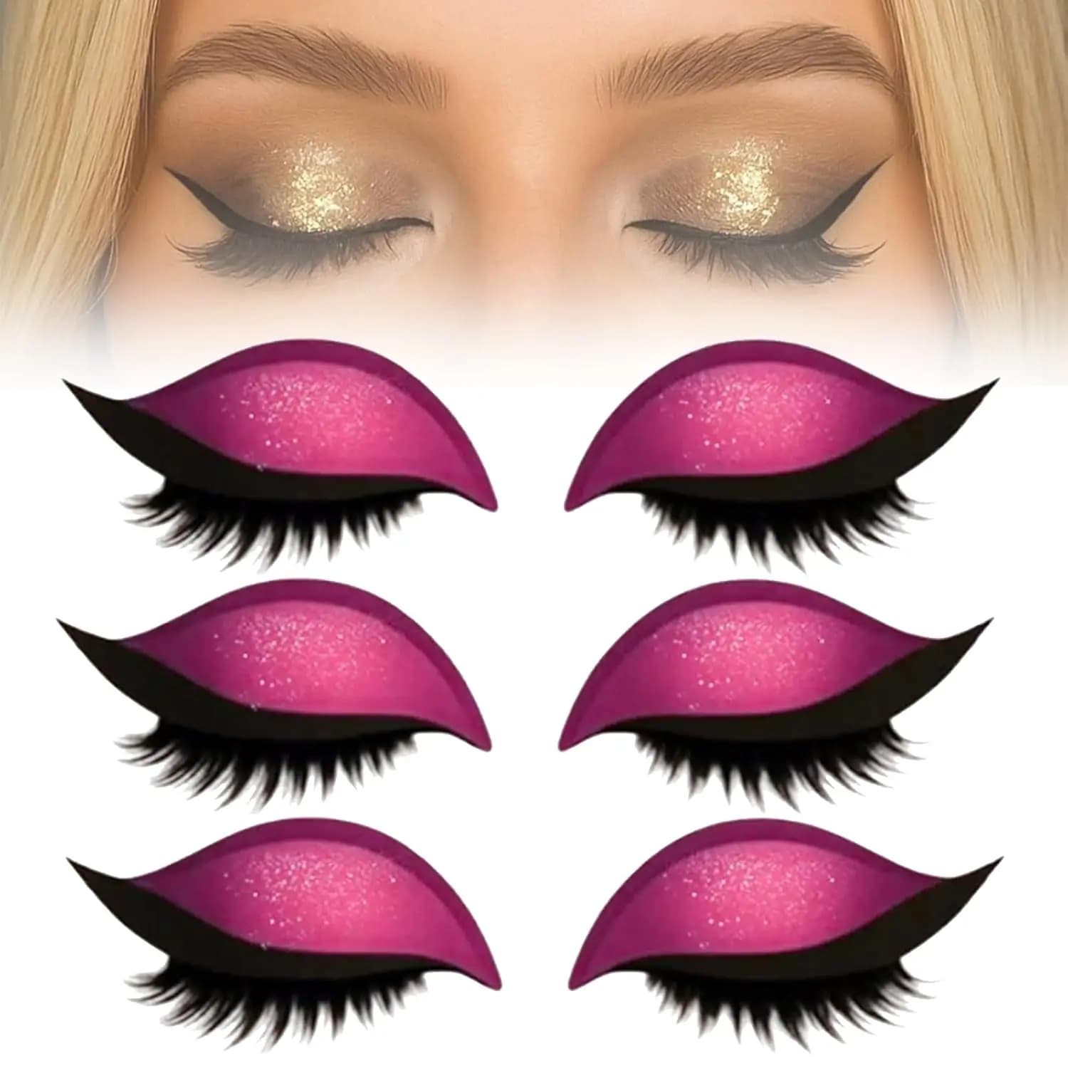 Autocollants pour faux-cils longue durée, bâton de fard à paupières paresseux, imperméable, combinai