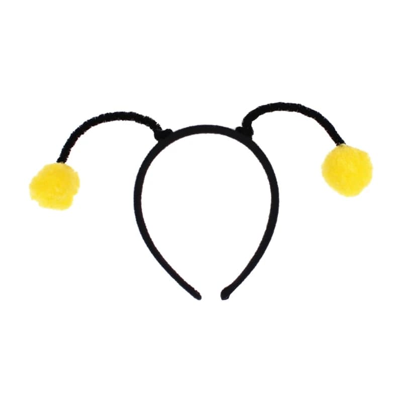 Serre-tête en forme d'abeille pour femmes, serre-tête de dessin animé, en forme d'abeille, en peluch