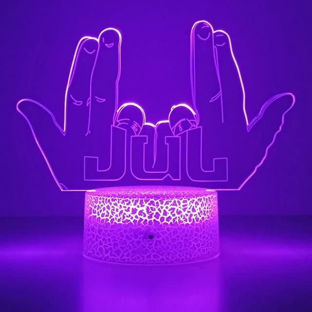 LED veilleuse célébrité JUL pour les Fans chambre décoration éclairage cadeau d'anniversaire aliment